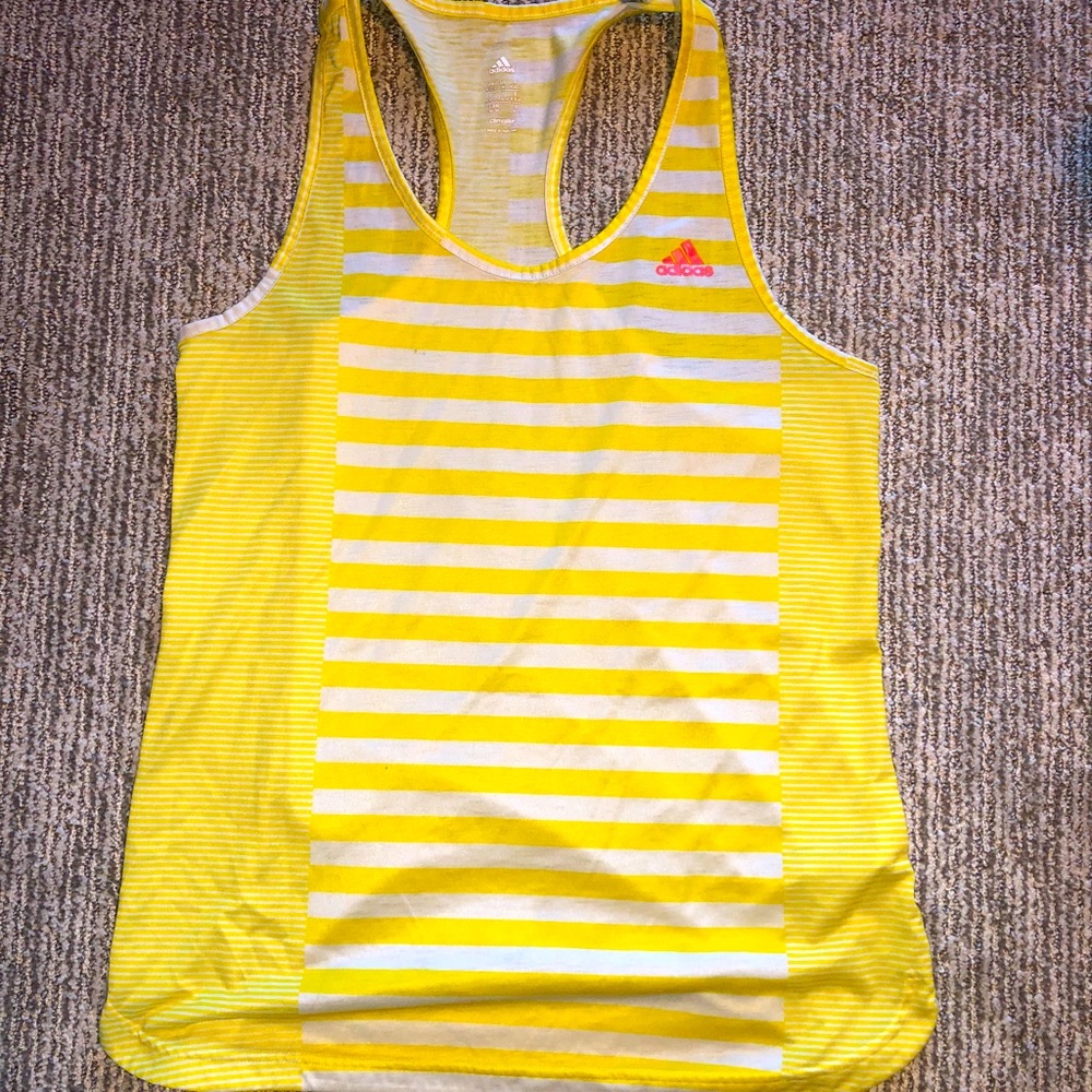 Adidas Yellow Razorback Workout tank top 💛💛💛